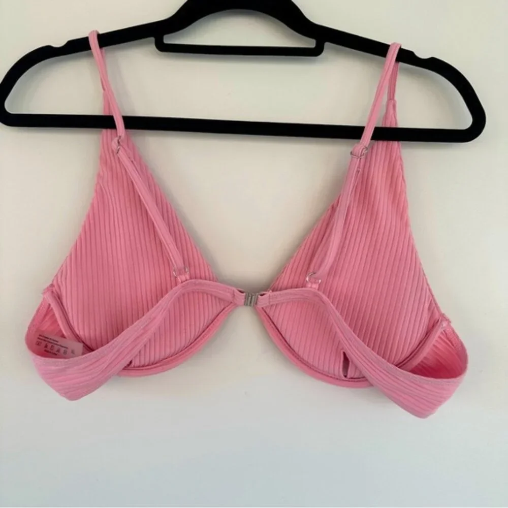 Shein Underwire Bikini Top Hot Pink Barbiecore Size XL - Picture 2 of 3